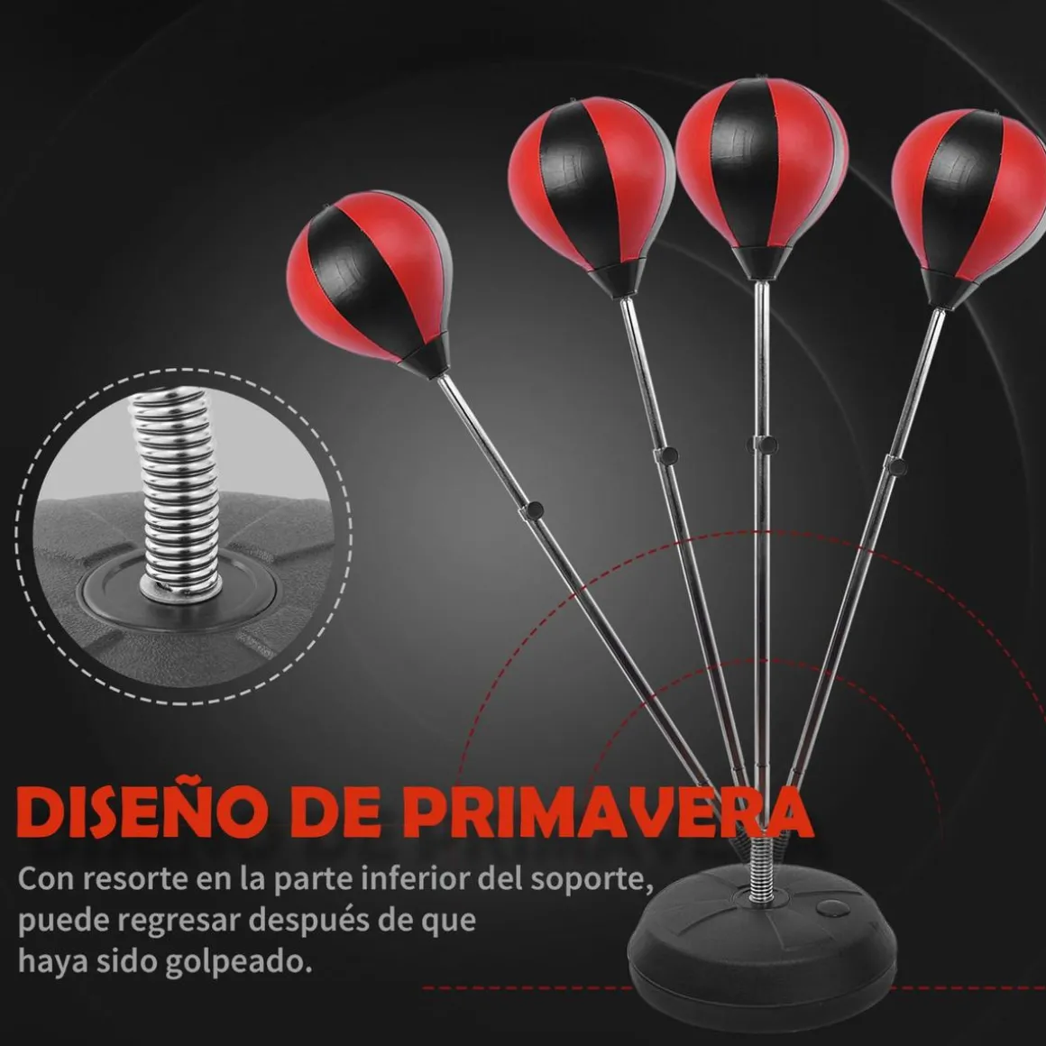 Homcom - Punching Ball con guantes