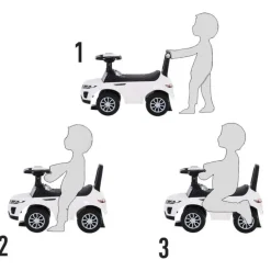 Homcom - Quad Correpasillos sin Pedales Blaco HomCom