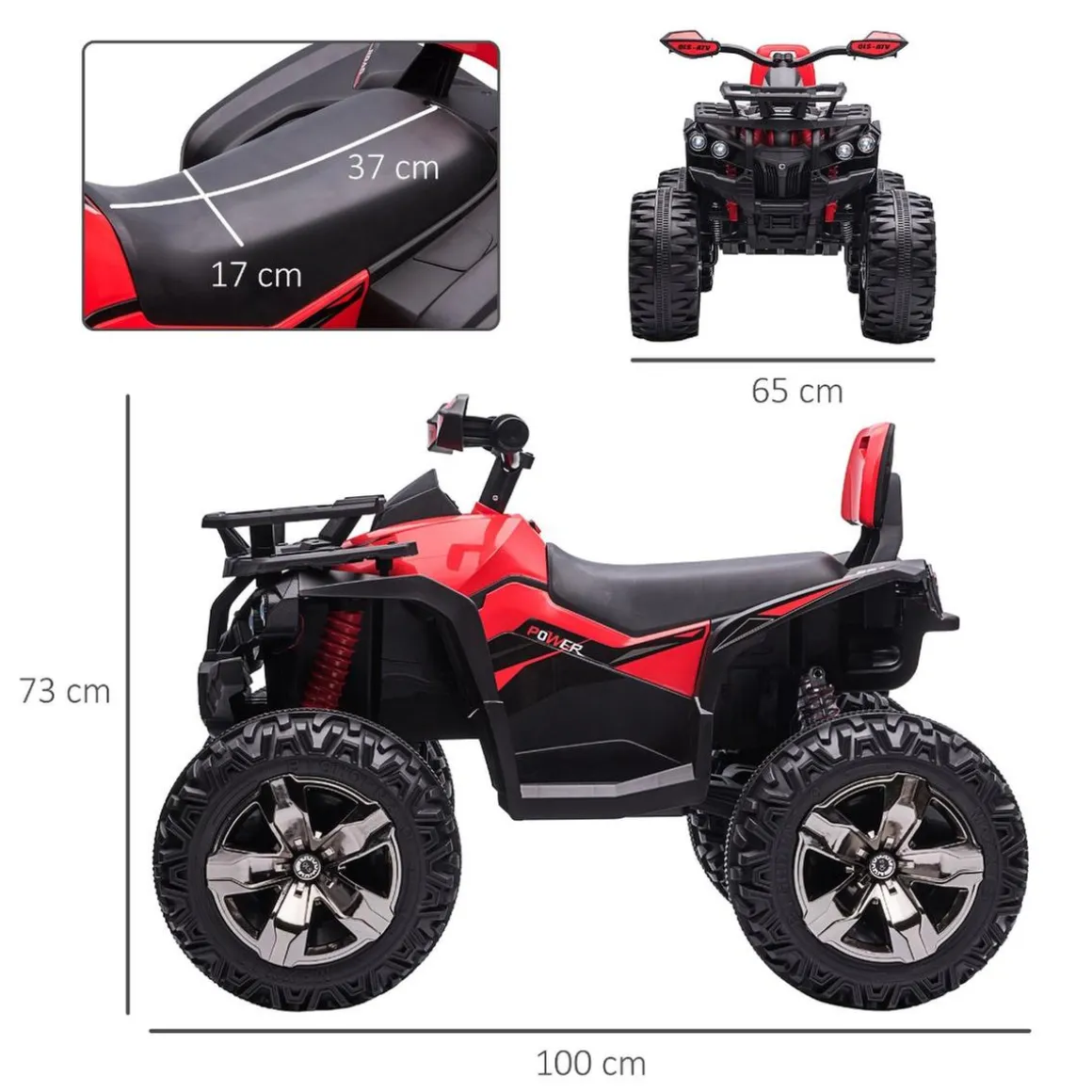 Homcom - Quad eléctrico