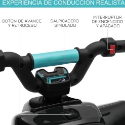Homcom - Quad Eléctrico Batería 6V Negro