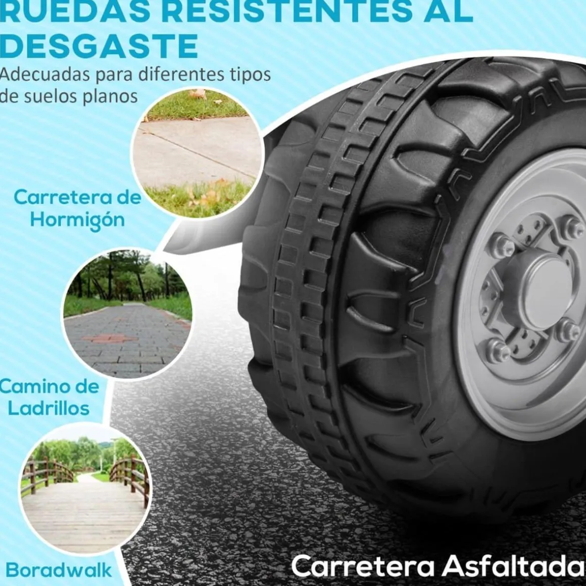 Homcom - Quad eléctrico Honda Negro