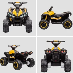 Homcom - Quad eléctrico infantil con música