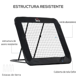 Homcom - Red de rebote con ángulo ajustable