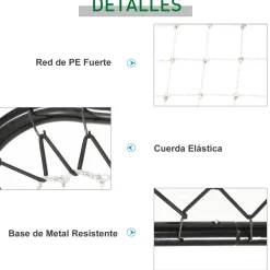 Homcom - Red de rebote plegable