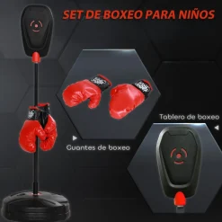 Homcom - Saco de boxeo infantil de pie 124 cm