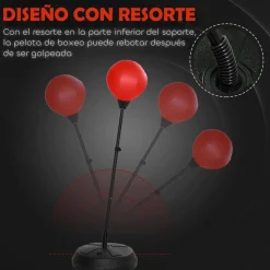 Homcom - Saco de boxeo infantil de pie 147 cm