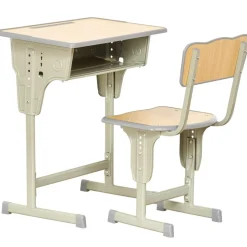 Homcom - Set Pupitre + Silla infantil Vintage