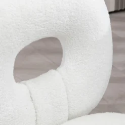 Homcom - Silla infantil de borreguito Blanco