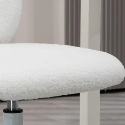 Homcom - Silla infantil de borreguito Blanco