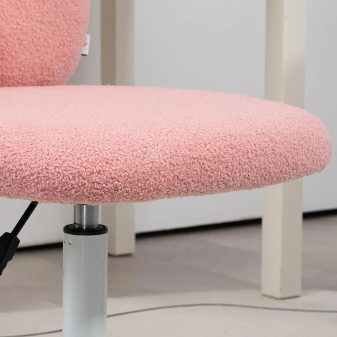 Homcom - Silla infantil de borreguito Rosa
