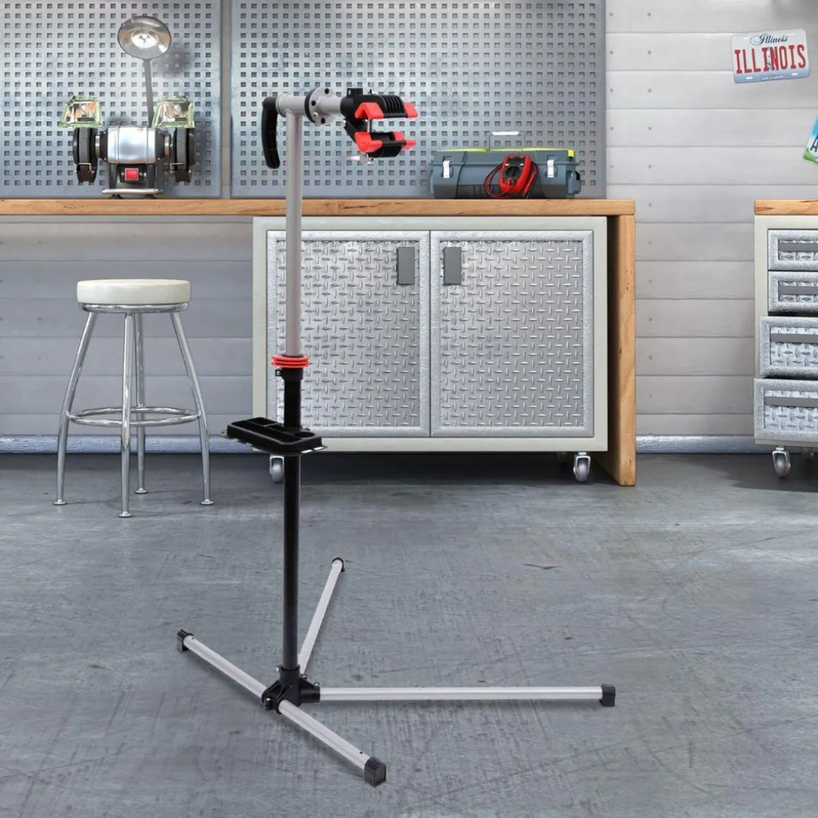 Homcom - Soporte para reparación de bicicleta