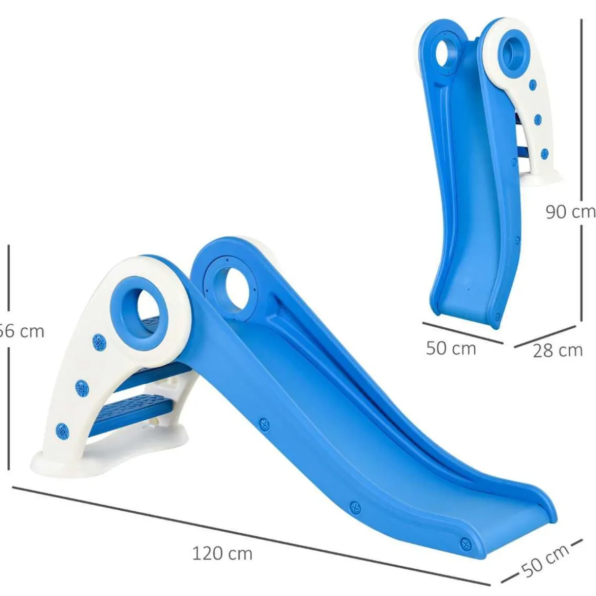 Homcom - Tobogán Infantil con Escalera y Rampa