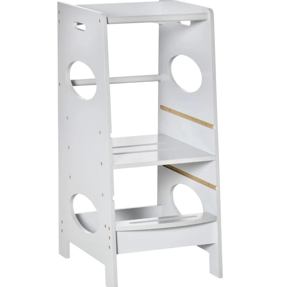 Homcom - Torre de aprendizaje madera Gris