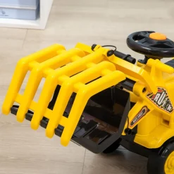 Homcom - Tractor correpasillos sin pedales amarillo