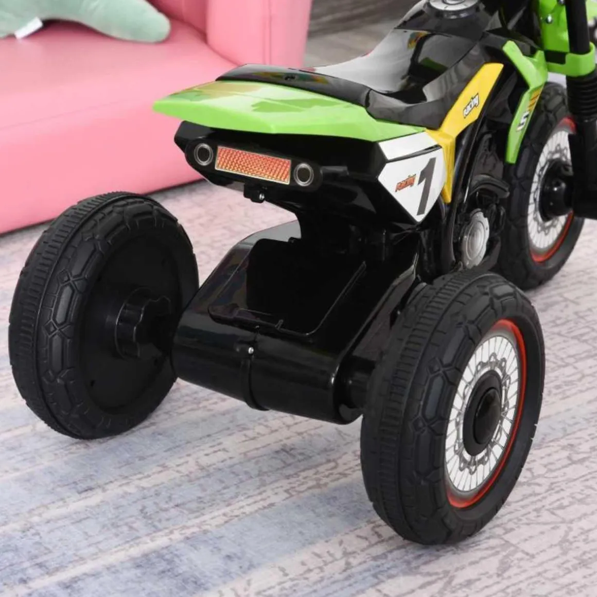 Homcom - Triciclo Moto de Montaña Infantil Verde HomCom