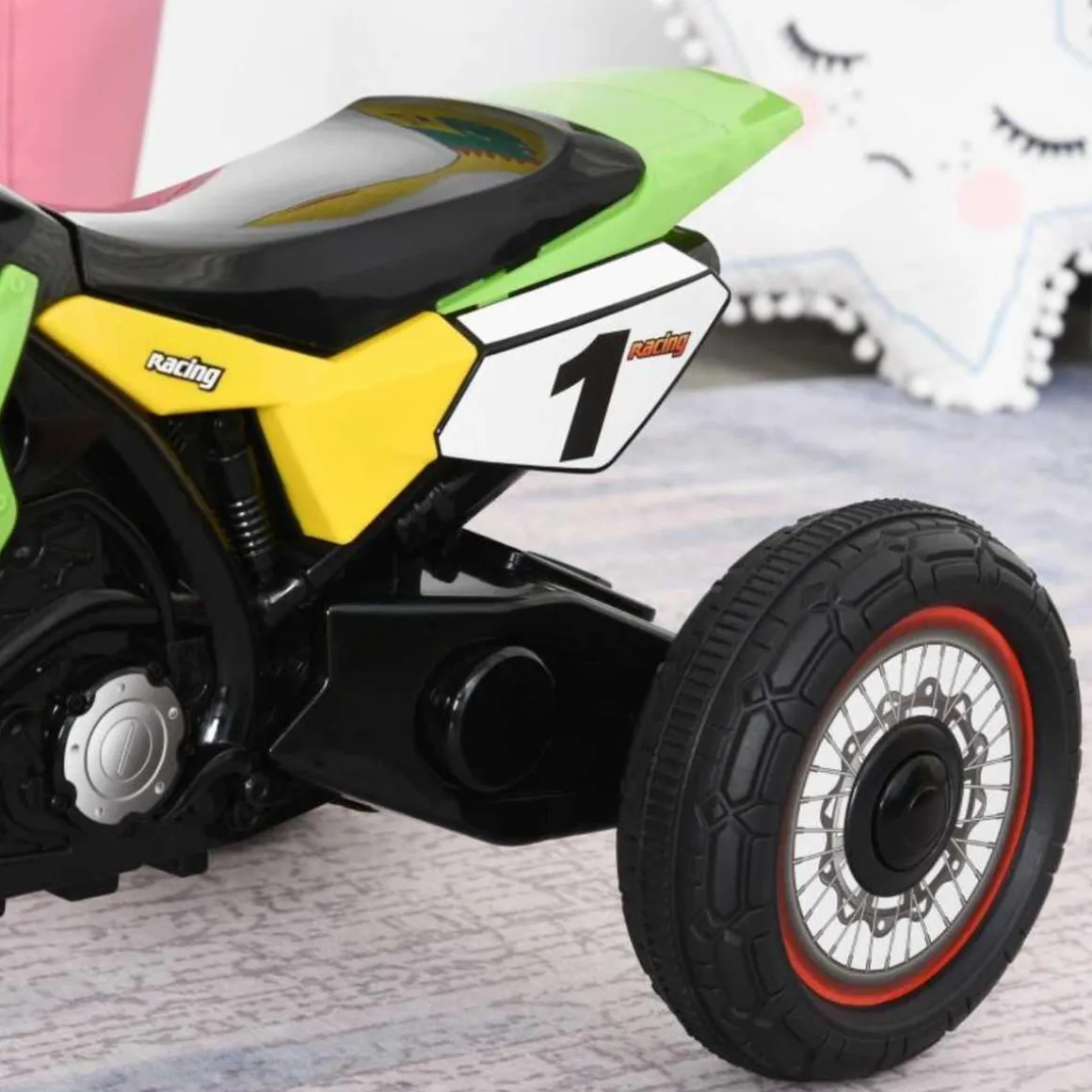 Homcom - Triciclo Moto de Montaña Infantil Verde HomCom