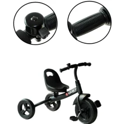 Homcom - Triciclo Negro HomCom