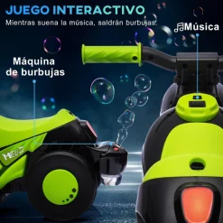 Homcom - Trimoto eléctrica batería 6 V con música y juegos Amarillo