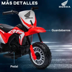 Homcom - Trimoto eléctrica infantil Honda