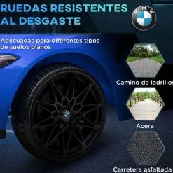 Homcom - Vehículo batería infantil BMW M4 Azul