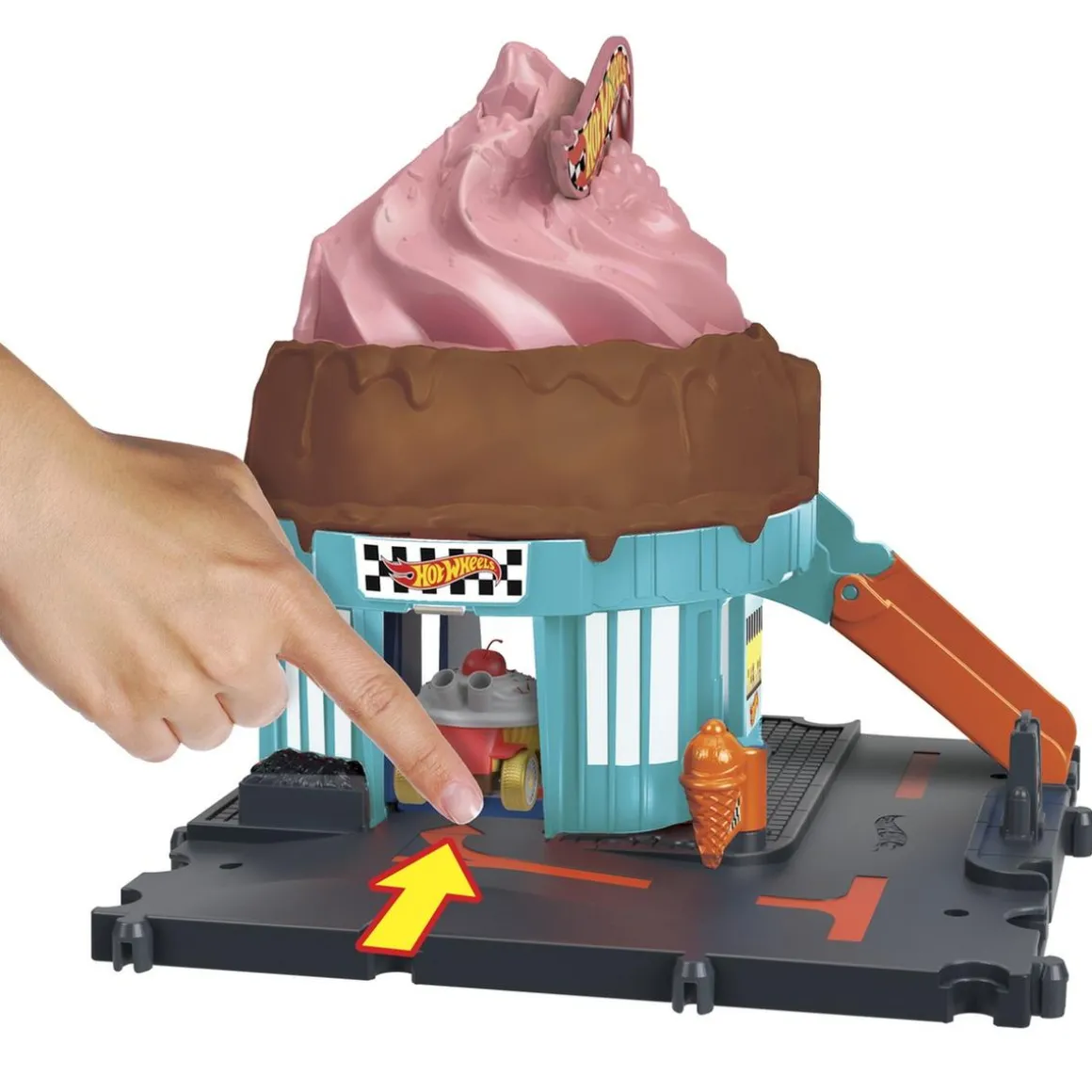 Hot Wheels - City Pista Let'S Race Heladería ㅤ