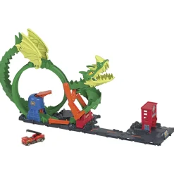 Hot Wheels - Pista dragón furioso en la ciudad