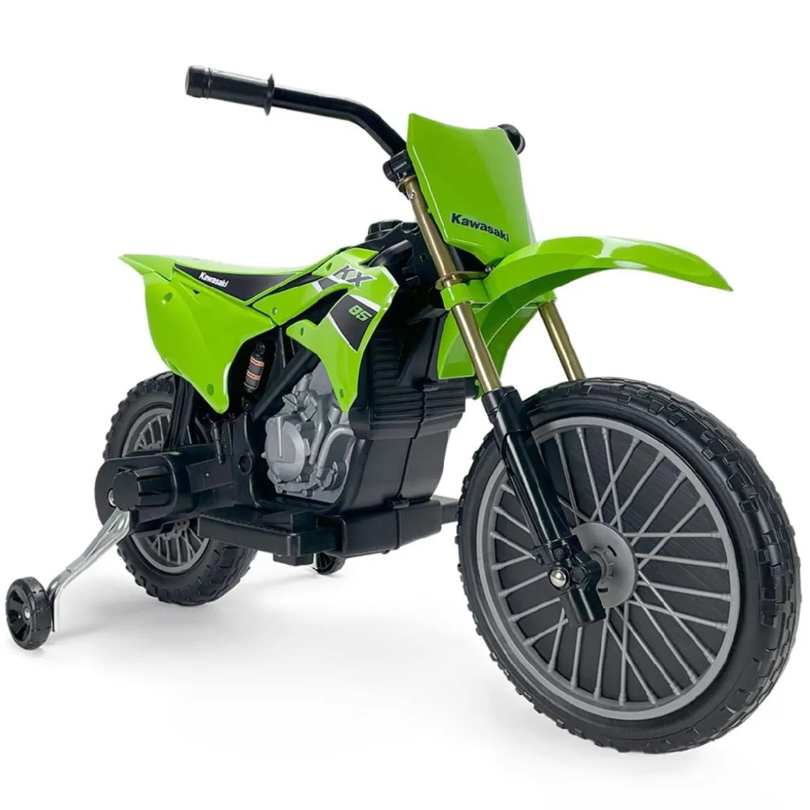 Injusa - Moto Cross Kawasaki KX85 de 12V Verde