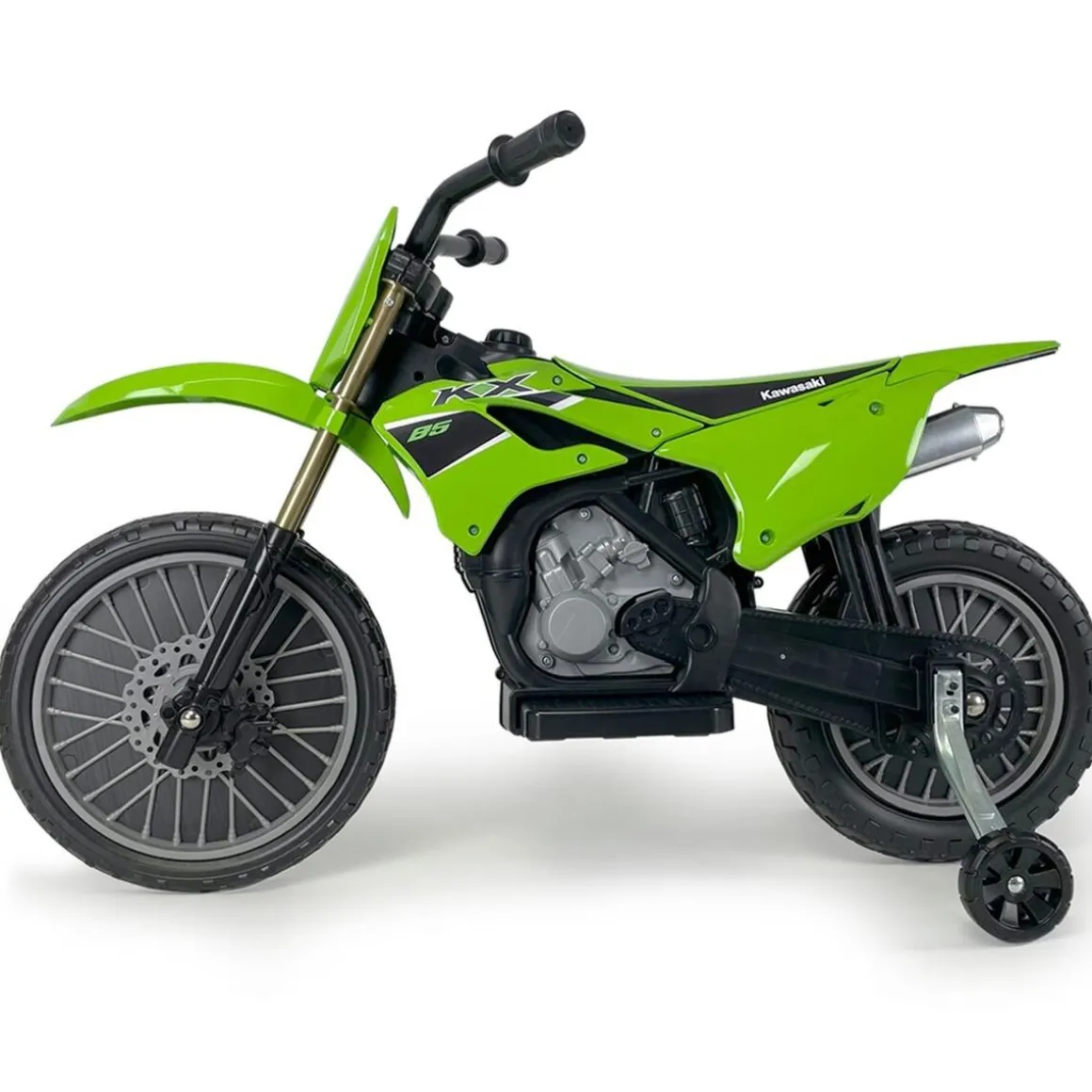 Injusa - Moto Cross Kawasaki KX85 de 12V Verde