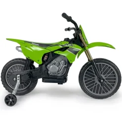 Injusa - Moto Cross Kawasaki KX85 de 12V Verde
