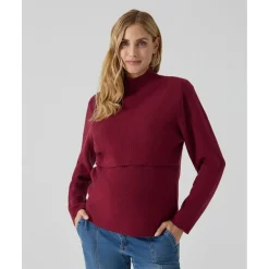 Jersey de lactancia burdeos