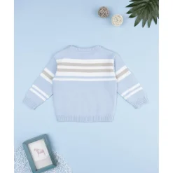 Jersey niño rayas azul claro