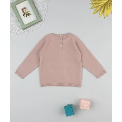 Jersey rosa de niña con gato