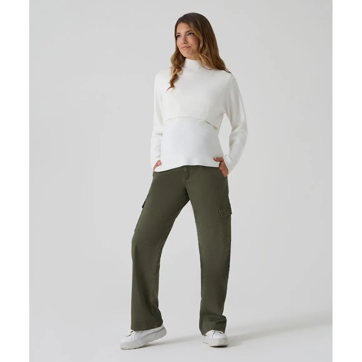 Jersey tricot premamá blanco