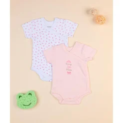 Juego de 2 bodies rosa y blanco con la inscripción Mommy's Princess