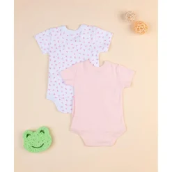 Juego de 2 bodies rosa y blanco con la inscripción Mommy's Princess