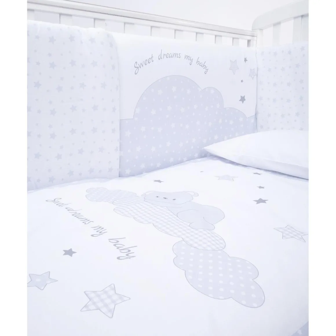 Juego de Cuna 4 Piezas Unisex "Hipopótamo"