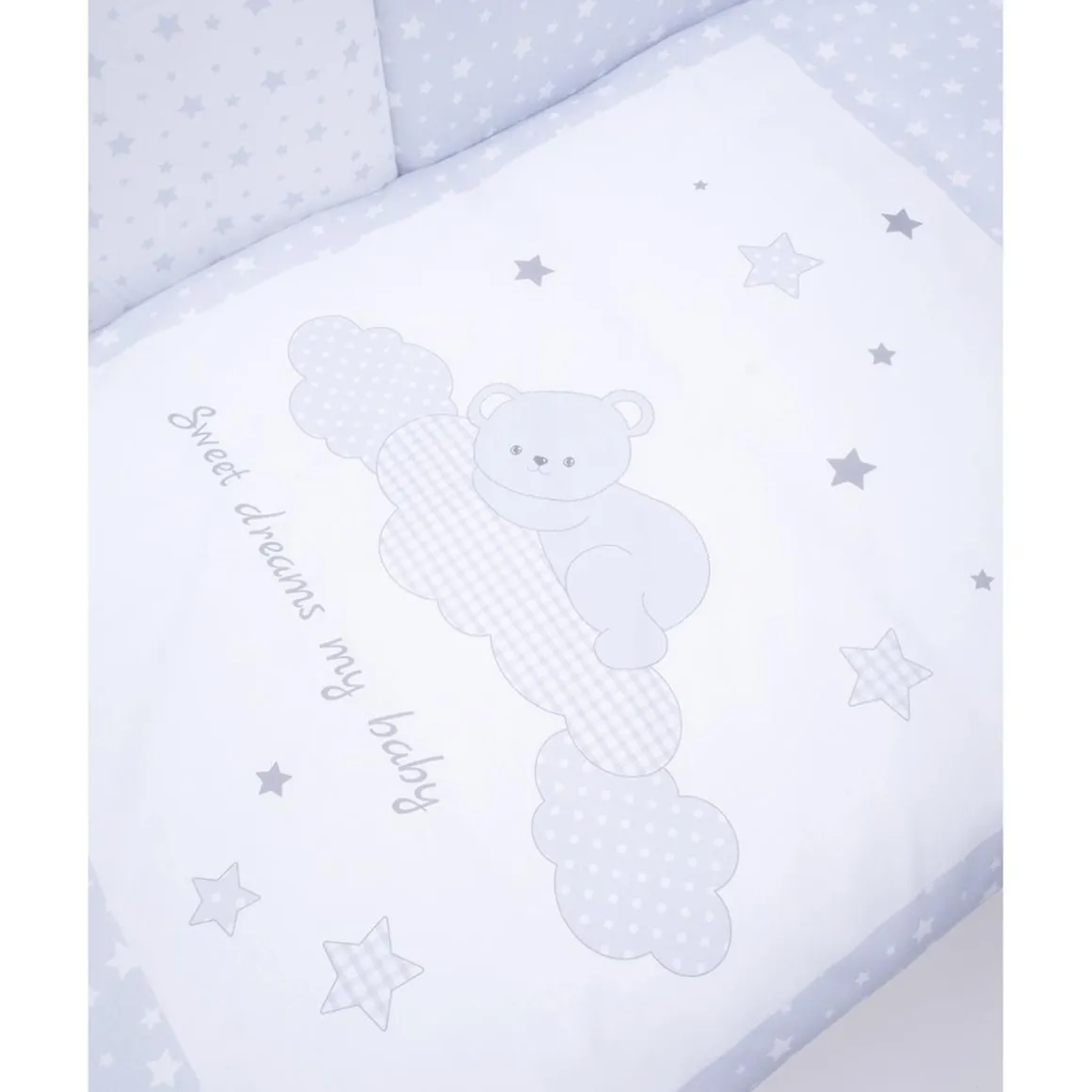 Juego de Cuna 4 Piezas Unisex "Hipopótamo"
