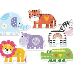 Juego educativo de encajables de animales para estimular coordinación y desarrollo cognitivo ㅤ