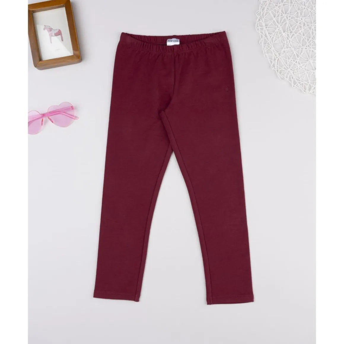 Legging de niña burdeos