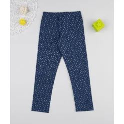 Legging niña azul con estampado allover