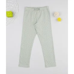 Legging niña verde con flores