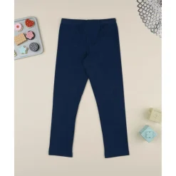Leggings azul niña con flores
