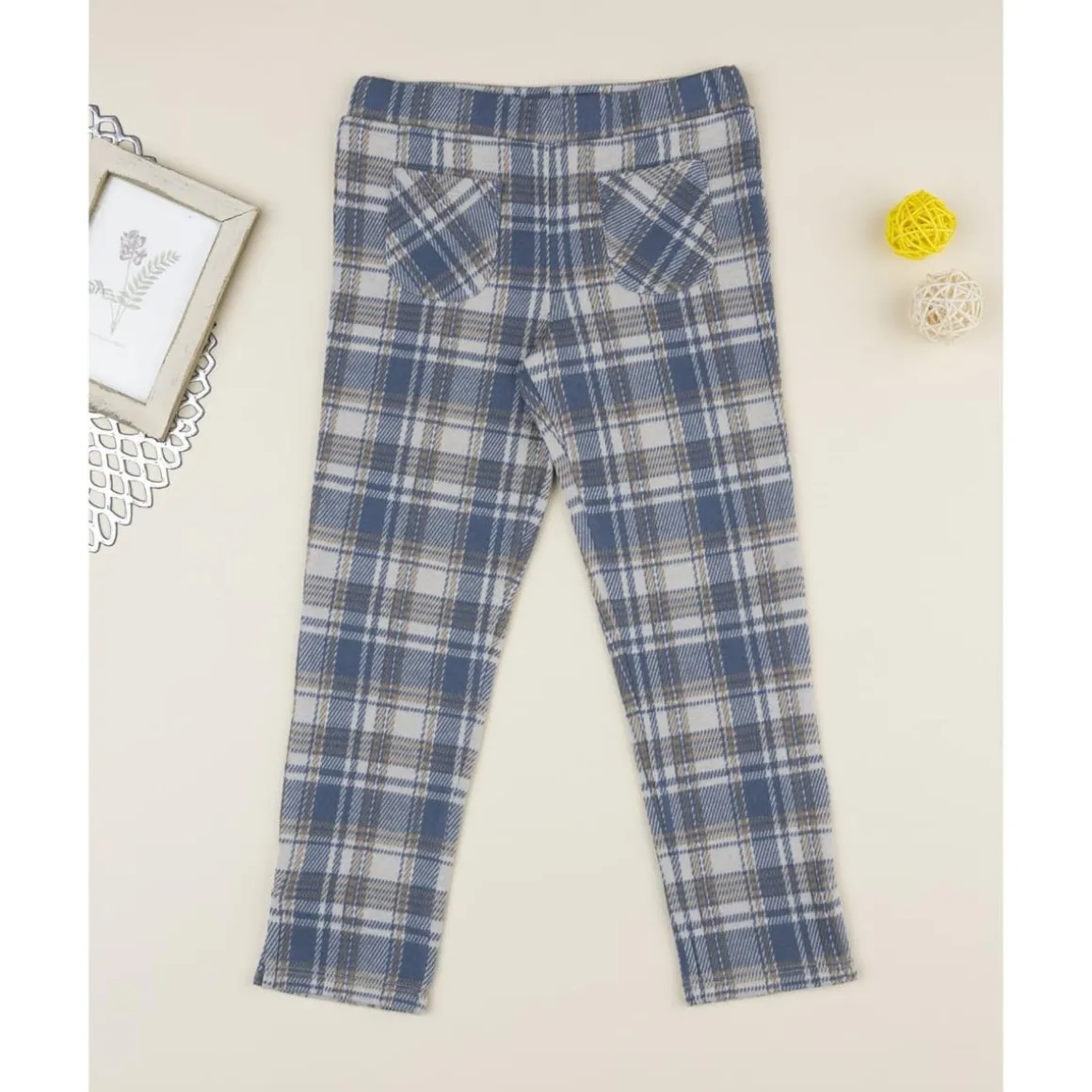 Leggings azul niña Punto Milano