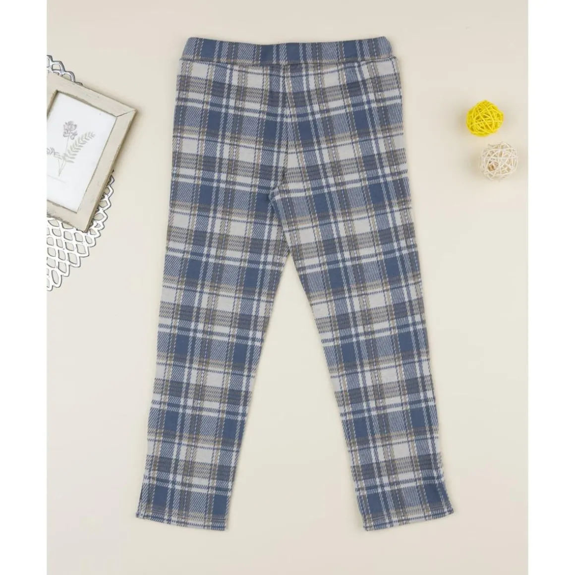 Leggings azul niña Punto Milano