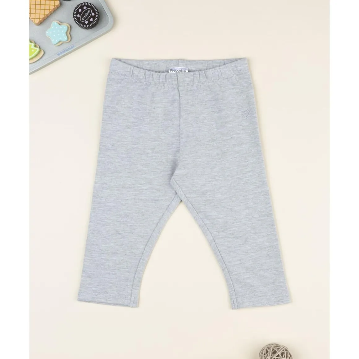 Leggings gris claro de niña