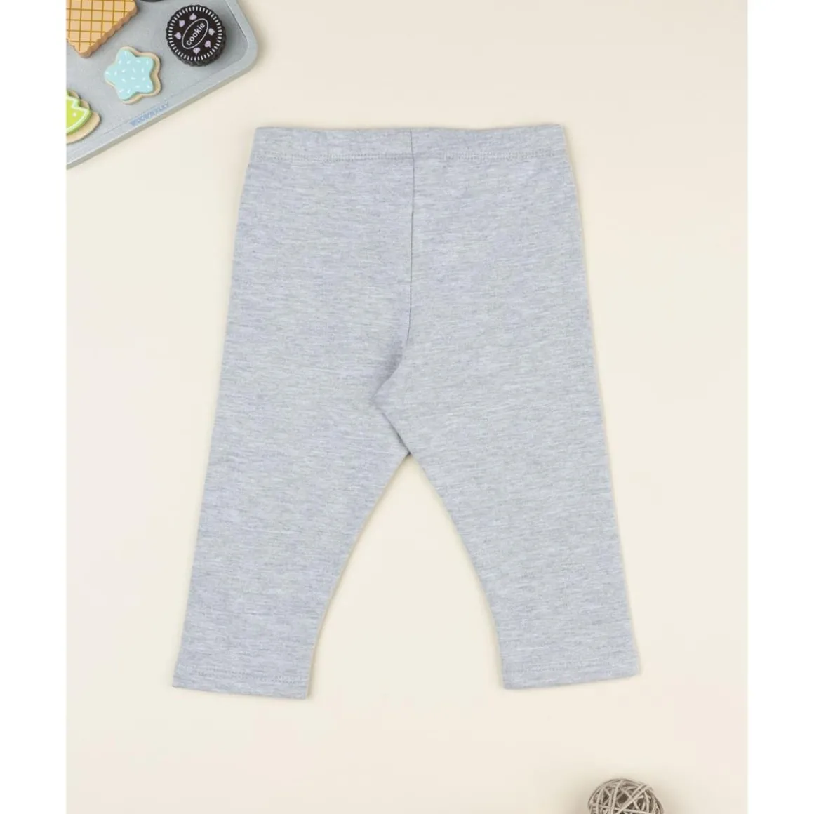Leggings gris claro de niña
