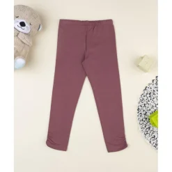 Leggings niña rosa antiguo con estampado animal