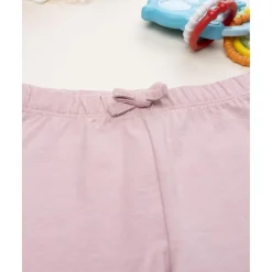Leggings niña rosa con flores