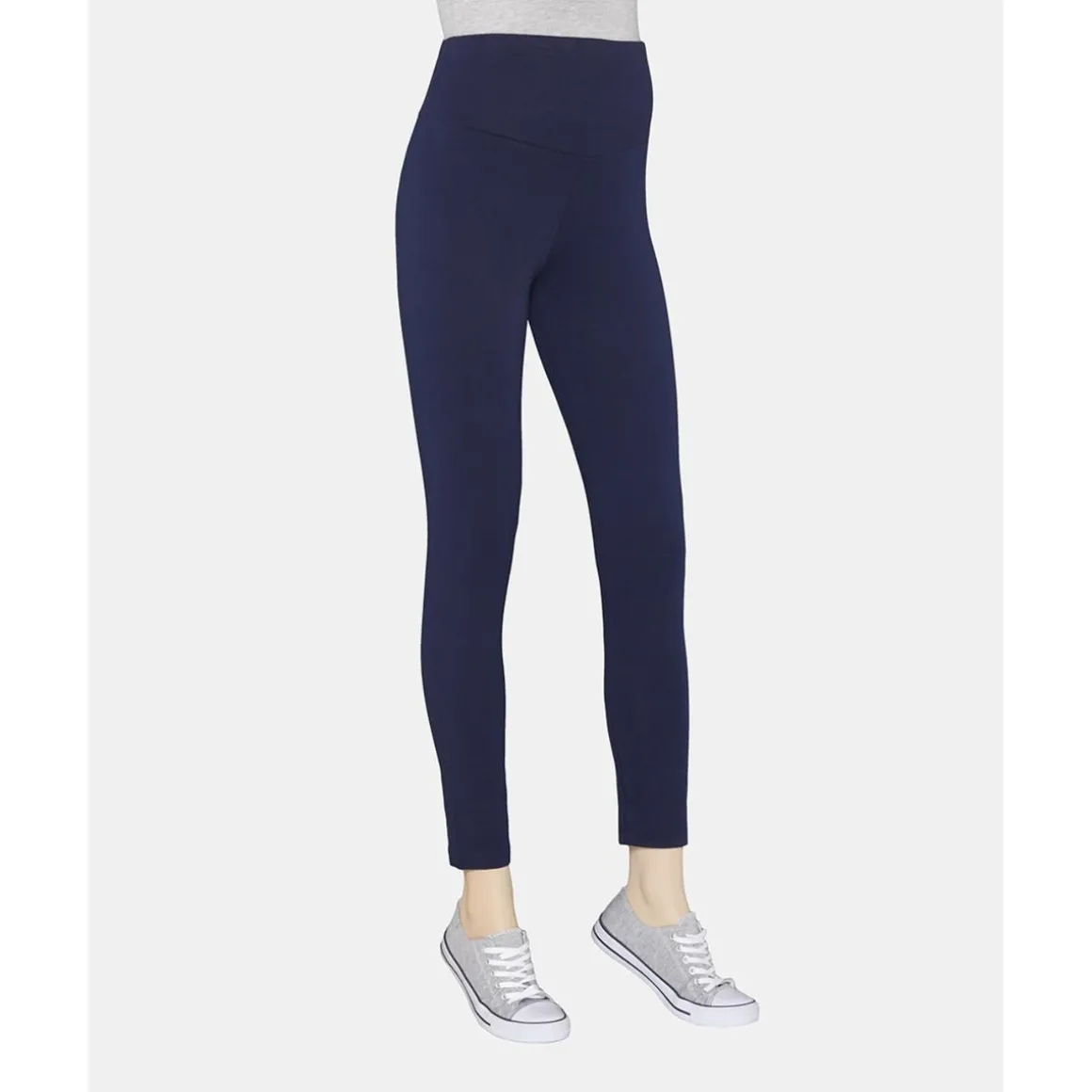 Leggings Premamá Azul Marino con Banda Elástica