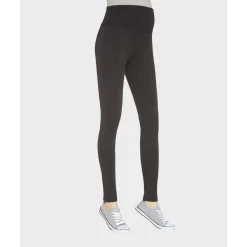 Leggings Premamá Gris Oscuro con Banda Ancha